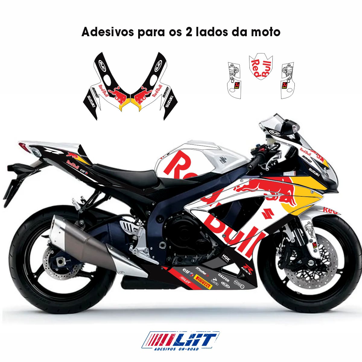Adesivo Gsxr 750 Completo 2009/2013 - Bull Design - Imagem 3
