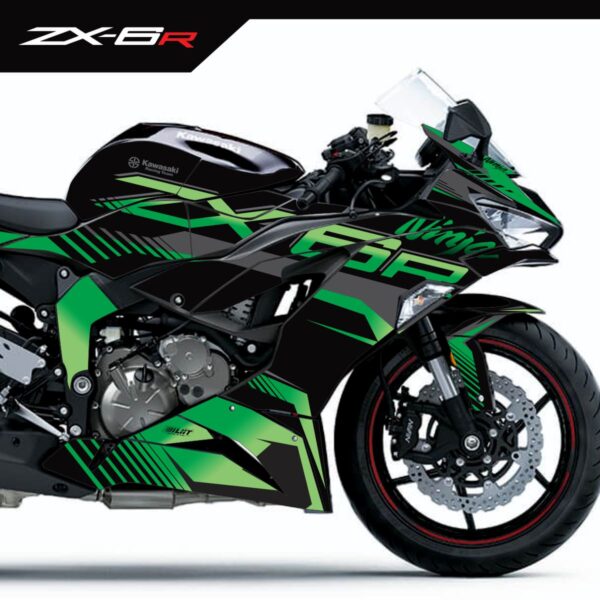 Adesivo Ninja Zx6-r 636 19/23 Completo - Verde/Rosa Racing Edition
