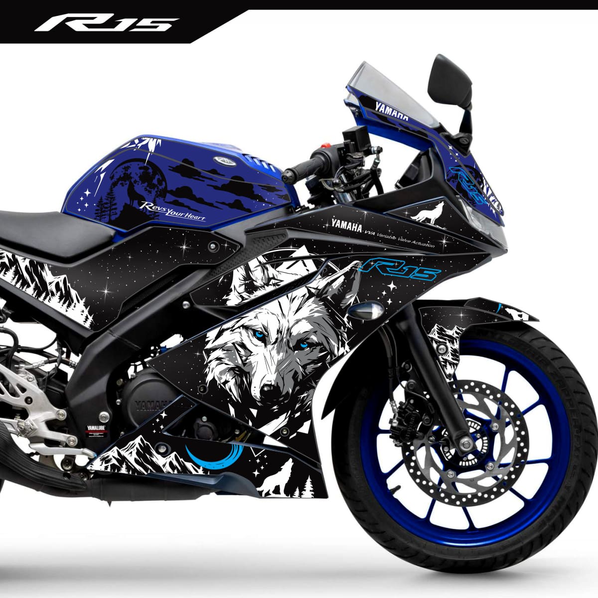 Adesivo R15 Yzf V3 Completo 2019/2026 - Wolf Edição Especial