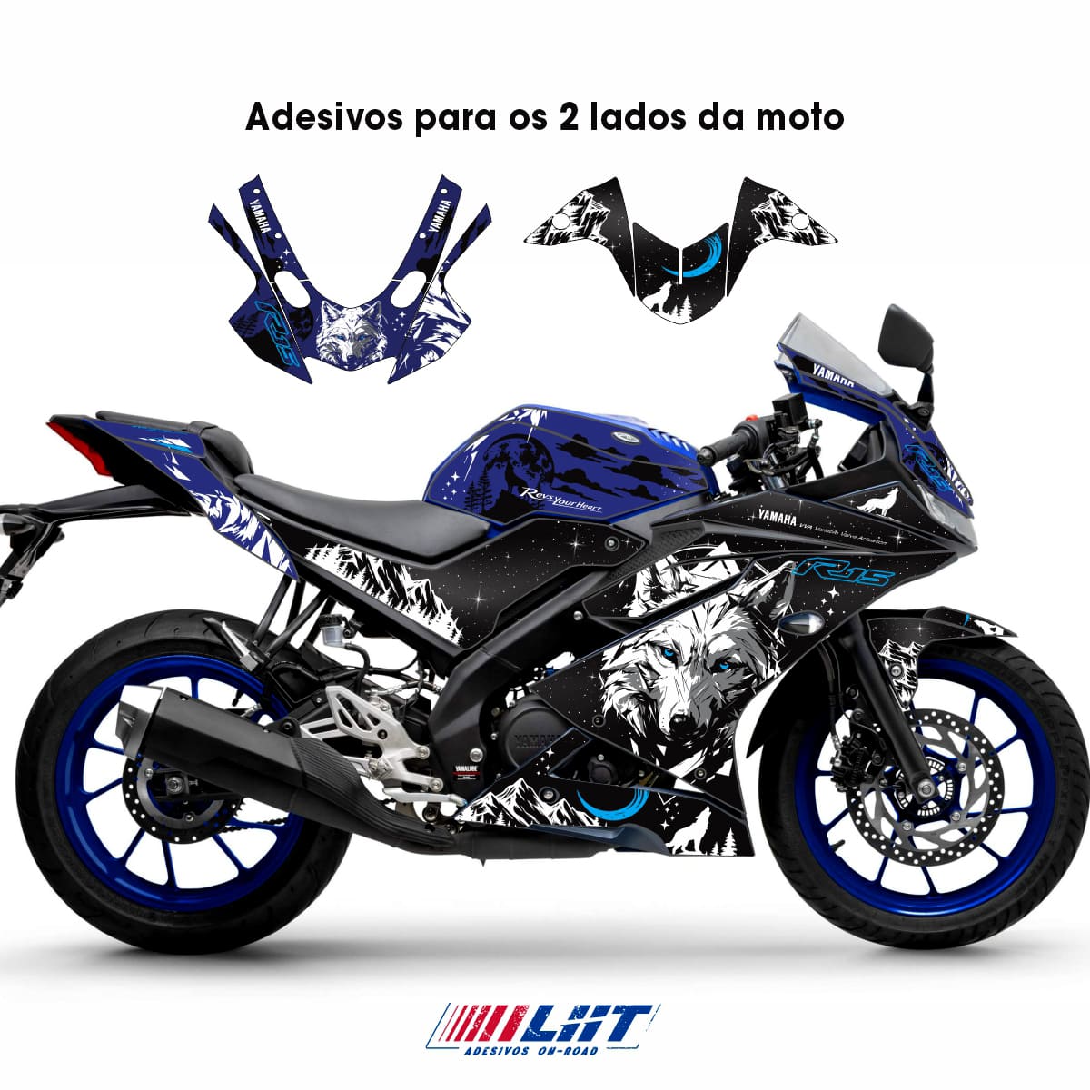 Adesivo R15 Yzf V3 Completo 2019/2026 - Wolf Edição Especial - Imagem 3