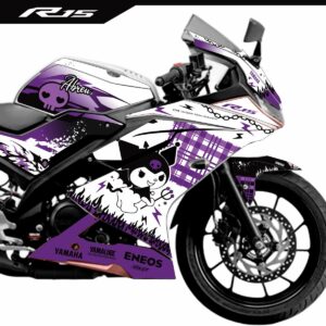 Adesivo R15 Branca 2026 Completo - Kuromi