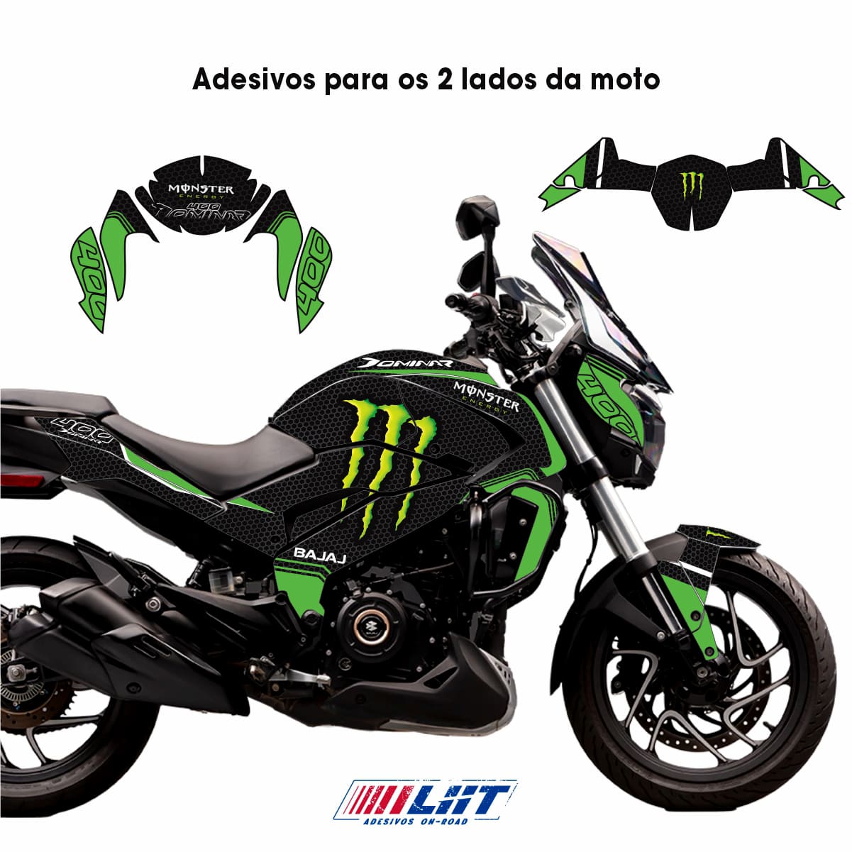 Adesivo Bajaj Dominar 400 Completo 2023/2026 - M. Energy Design - Imagem 3
