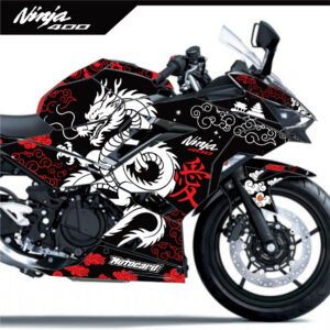 Adesivo Ninja 400 Completo 2018/2024 - Dragão Oriental