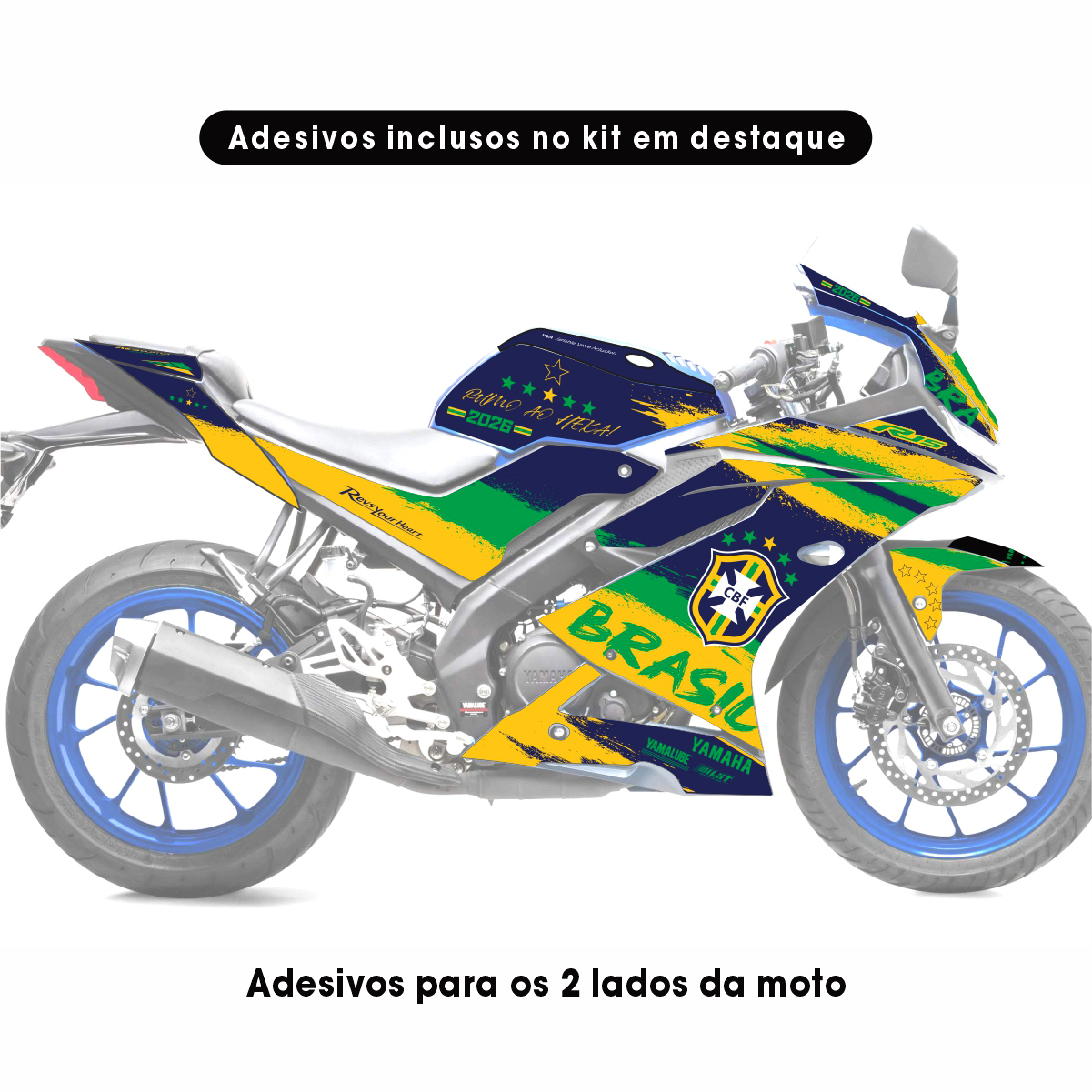 Adesivo R15 Yzf V3 Completo 2019/2026 - Brasil Edição Especial - Imagem 2