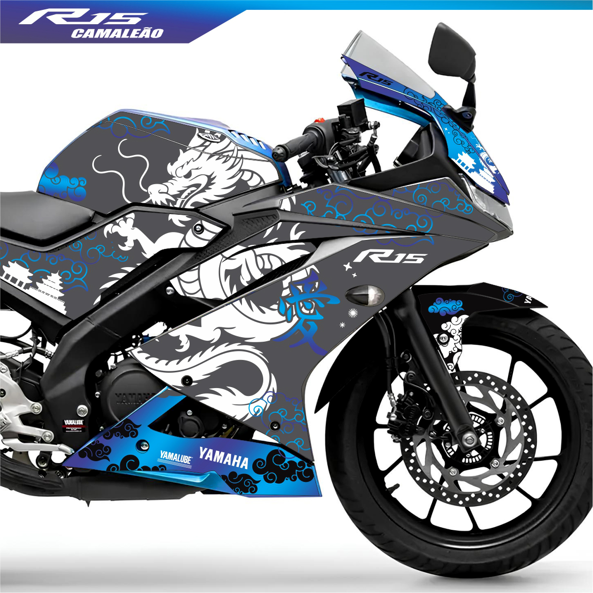 Adesivo R15 Yzf V3 Completo 2019/2026 - Dragão Oriental - Imagem 4