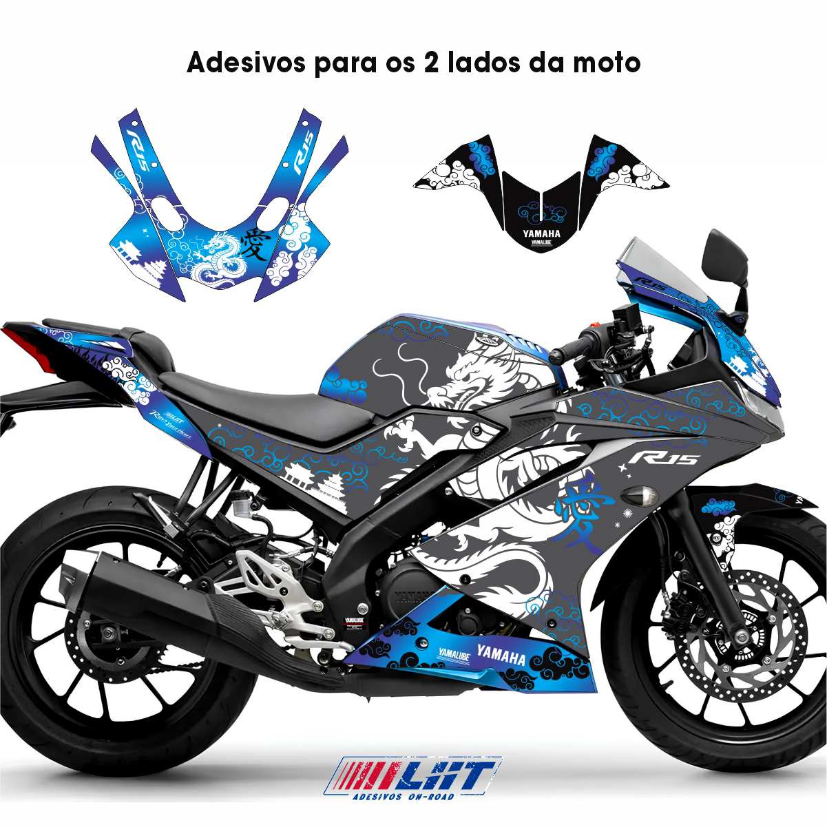 Adesivo R15 Yzf V3 Completo 2019/2026 - Dragão Oriental - Imagem 5